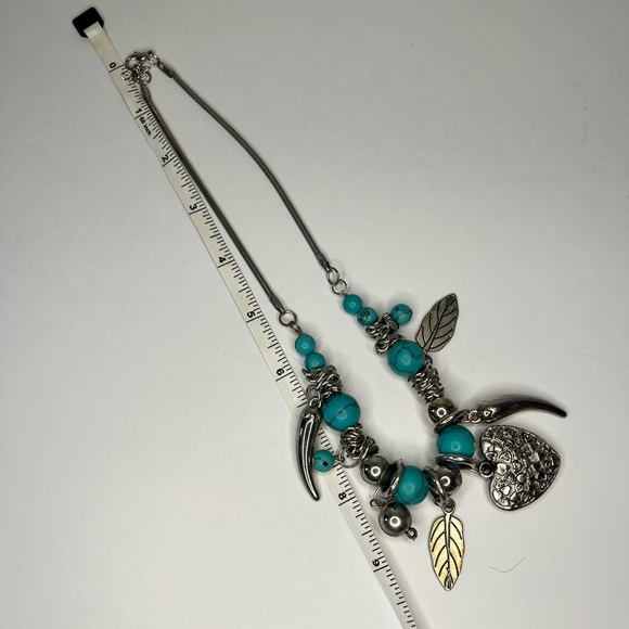 8” Boho silver toned necklace - Picture 9 of 9